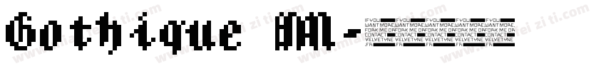 Gothique MN字体转换